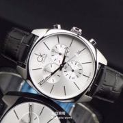 Calvin Klein Exchange系列 K2F27120 三眼计时男表 新低$79 免费直邮
