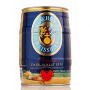 【京东超市】德国进口啤酒 德拉克（Durlacher）小麦黑啤 5L桶装
