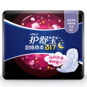 护舒宝（Whisper） 甜睡 棉柔贴身8片卫生巾 317mm*2件