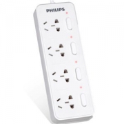 飞利浦（PHILIPS）SPS3431C/93 升级新结构4位3米插座 独立开关+隐藏式指示灯 插排插线板/接线板/拖线板