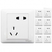 Schneider Electric 施耐德 睿意系列 A3E426_10U 五孔插座 十支装套装