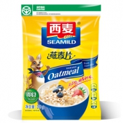 西麦 早餐谷物 无添加蔗糖 膳食纤维 即食 纯燕麦片280g
