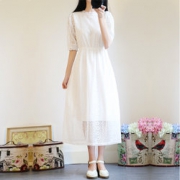 韩香朵 中长款蕾丝连衣裙 59元包邮（69-10）