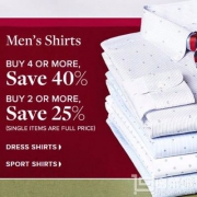 Brooks Brothers 美国官网 精选衬衫4件6折 POLO衫两件$119 全场免运费