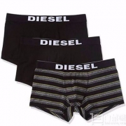 限S码，Diesel 迪赛 男士平角内裤3条装 Prime会员凑单免费直邮