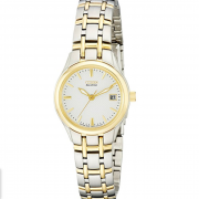 西铁城（CITIZEN） EW1264-50A光动能腕表， 间金表带