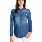 Calvin Klein Jeans Basic Denim女士牛仔衬衫