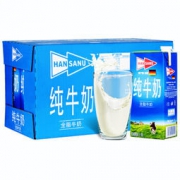 HANSANU 德悠 部分脱脂纯牛奶 1L*12盒
