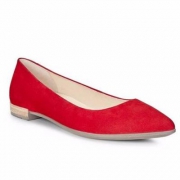 17年春季新款，ECCO Shape Pointy  爱步 女士真皮平底鞋 4折$56