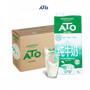 限华中 西北：艾多（ATO）超高温灭菌部分脱脂纯牛奶1L*10盒