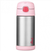 THERMOS膳魔师    不锈钢保温保冷吸管杯 350ml（粉色） F4013 PK  折80元（158元，凑单+用券）