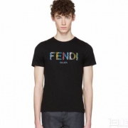 意大利产，Fendi 芬迪 男士纯棉时尚T恤 5.3折$148 直邮