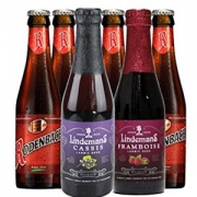 林德曼 山莓啤酒250ml*1+蓝莓啤酒250ml*1+罗登巴赫啤酒250ml*4