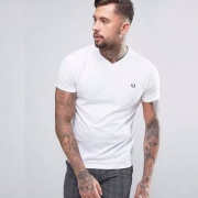 Fred Perry 男士纯棉T恤 V领 两色 Prime会员凑单免费直邮
