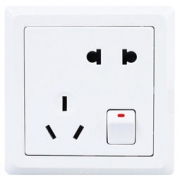 【买遍618】ABB 德逸系列 AE225 五孔带开关插座 雅白 *4件
