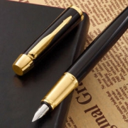 PARKER 派克 IM 纯黑丽雅金夹钢笔