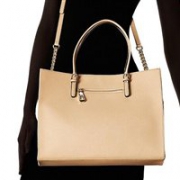 史低价： Calvin Klein Key Items Tote 女士真皮手提单肩包