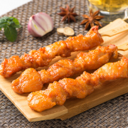 限冷链地区：六和美食 经典骨连 鸡肉串 320g/盒 烧烤食材