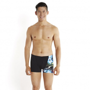 速比涛（SPEEDO）  Allover Digital 男式竞赛型平角泳裤