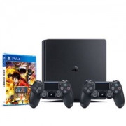 SONY 索尼 PlayStation 4 Slim 500GB 双手柄 套装+《航海王3》PS4 光盘实体版