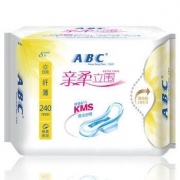 ABC 亲柔立围 纤薄 棉柔表层  日用卫生巾 240mm*8片 *2件