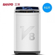 三洋 sonicV8 静音除螨 全自动波轮变频洗衣机 8kg