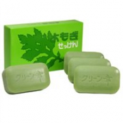 日本 地之盐社 艾草洁面皂 98g*4个装 纯天然皂