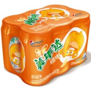 【京东超市】美年达橙味碳酸饮料330ml*6听 塑包（新老包装随机发货） *10件