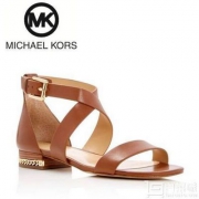 MICHAEL Michael Kors 女士Sabrina真皮平底凉鞋 $54.99