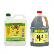 王致和 精制料酒1.75L+恒顺 北固 白醋 2L