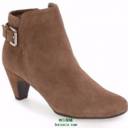 Sam Edelman Mona 女士Mona真皮锥跟短靴 2.1折 新低$29.99