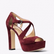 MICHAEL Michael Kors Harlen女士真皮粗跟凉鞋 $59.99