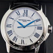 蕾蒙威（RAYMOND WEIL） Tradition经典系列 男士时尚腕表 文艺蓝针