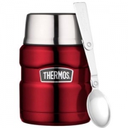 THERMOS 膳魔师 King Food 不锈钢焖烧杯 470ml 蔓越莓红 *2件