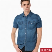 李维斯 Levis 男翻领短袖衬衫