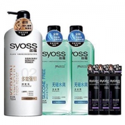 SYOSS 丝蕴 无硅水润洗发露500ml*2+多效强韧润发乳750ml+持久定型强力定型发胶50ml*3 （特卖）