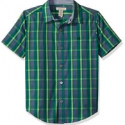 XL码，成人可穿！Calvin Klein  Evolution Plaid 大童款短袖T恤