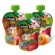 方广 宝宝辅食果泥果汁泥 苹果燕麦+苹果黄桃燕麦+苹果草莓燕麦