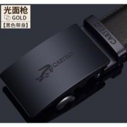 卡帝乐鳄鱼 男士双面真皮动扣腰带 礼盒包装