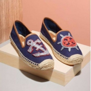17年夏季新款，Tory Burch MARITIME  托里·伯奇 女士休闲草编鞋$97.3（$139 额外7折）