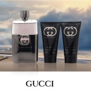 古驰（GUCCI）  罪爱男士淡香水 EDT 90ml+沐浴乳 50ml+须后膏 50ml