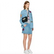 Kenzo Cory 黑色星环字母logo单肩包