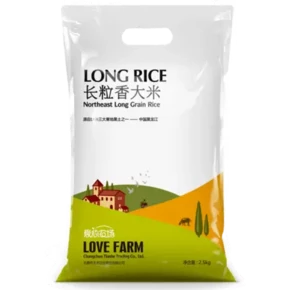 秒杀预告# 爱心农场 东北长粒香大米2.5kg