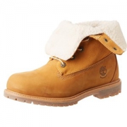 Timberland 添柏岚 Teddy Fleece Fold-Down 女款高帮保暖靴