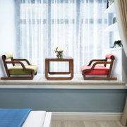 KUKa 顾家家居 和室椅配茶桌组合 XJ桌+红椅+绿椅  399元包邮