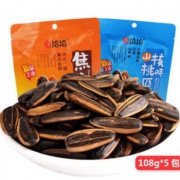 恰恰 原味/山核桃味/焦糖瓜子 毛嗑葵花籽 108g*5包