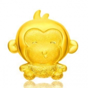 CHOW TAI FOOK 周大福 十二生肖猴 F189132 足金黄金吊坠