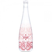 evian 依云 天然矿泉水 Christian Lacroix 2017限量版 粉色 750ml 玻璃瓶