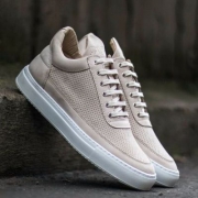 欧洲手工制造 ，17年春季新款 Filling Pieces 男士Perforated 真皮休闲鞋 $110