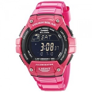 CASIO 卡西欧 W-S220C-4BVCF 女士太阳能运动腕表